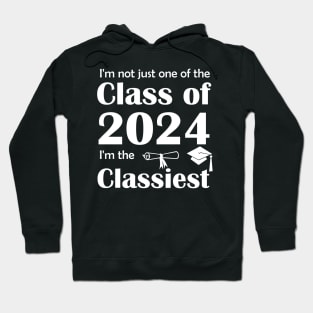 Lispe Not Just One of the Class of 2024 (white lettering) Hoodie